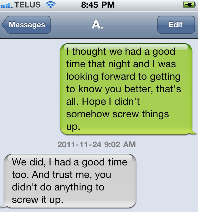 dating etiquette call text